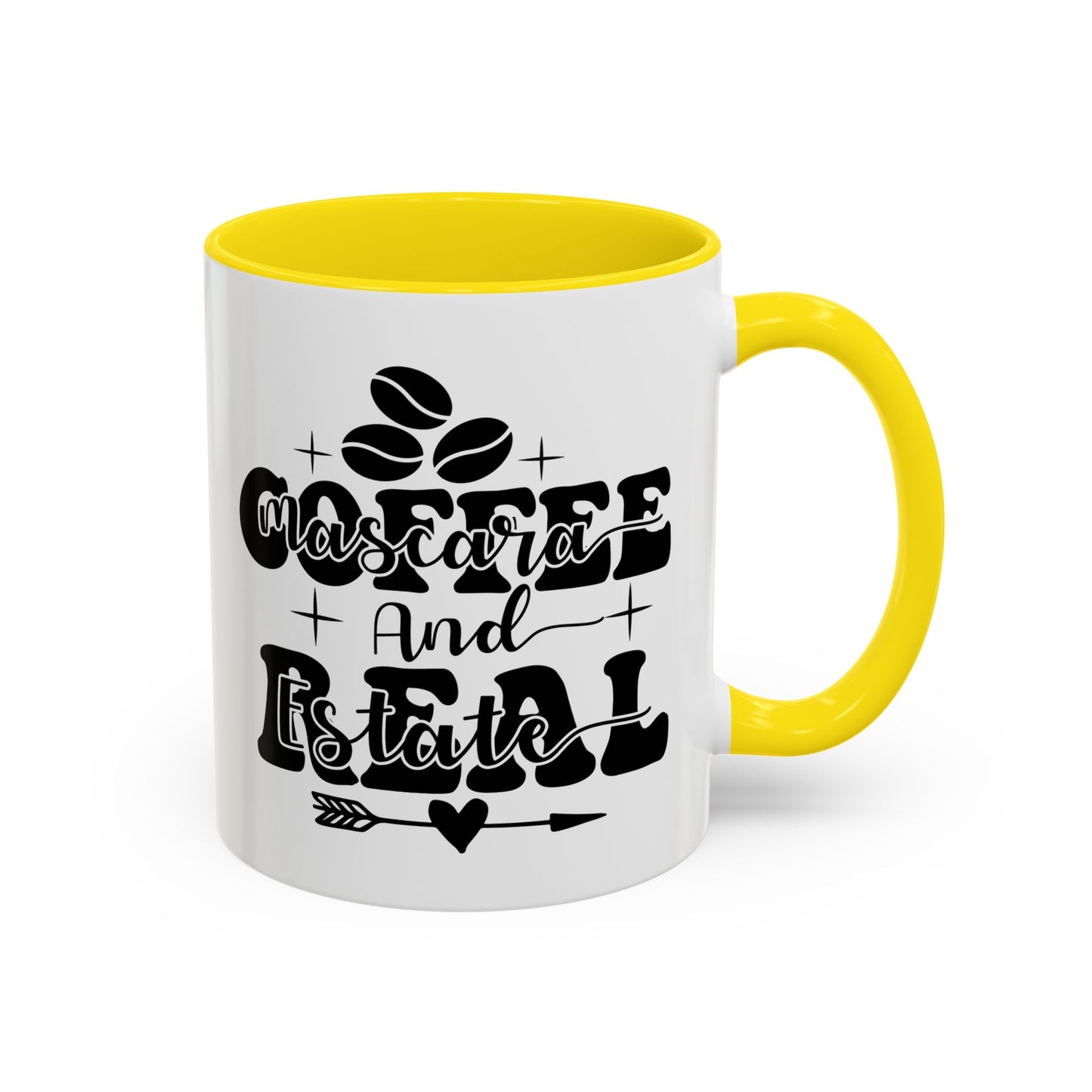 Coffee Mascara And Real Estate Realtor Accent Coffee Mug (11, 15oz)