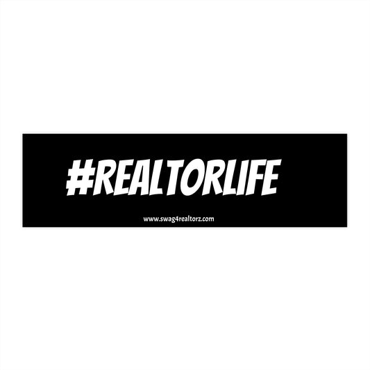 📍 #REALTORLIFE Bumper Sticker – Because This Career Isn’t a Job… It’s a Full-On Lifestyle 💼🏠