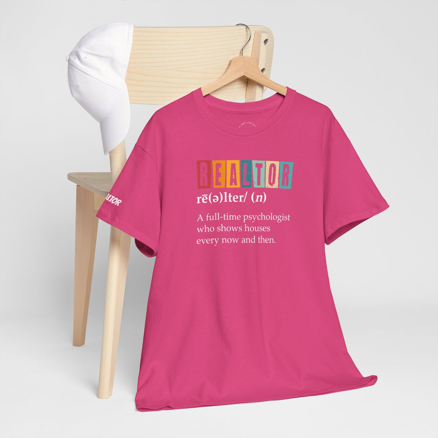 🧠 REALTOR: A Full-Time Psychologist Who Shows Houses Tee – Real Estate Therapy You Can Wear 🏡🛋️