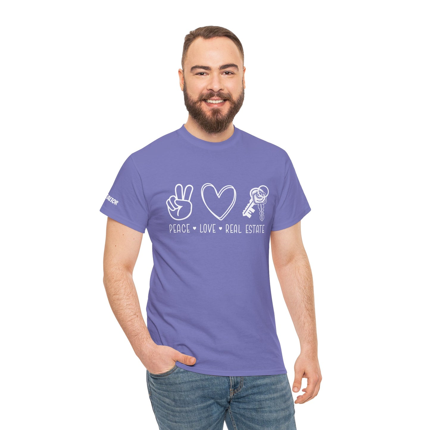 Peace • Love • Real Estate Tee – Keys, Calm & Closing Vibes ✌️❤️🔑