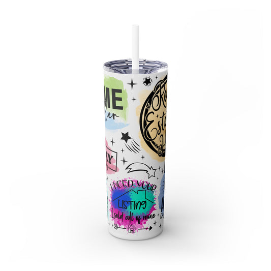 Real Estate Agent Tumbler Bundle – 6 Funny & Motivational Realtor Quotes for Sublimation