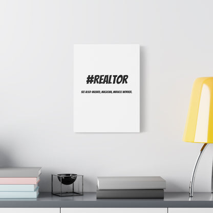 Realtor Motivational Canvas Art | #REALTOR Wall Decor | Perfect Gift for Real Estate Agents