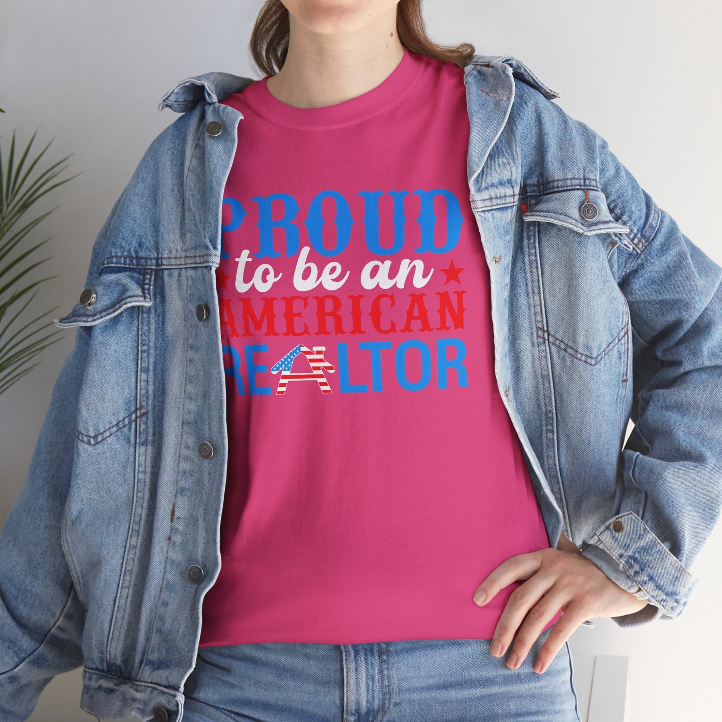 Proud to Be an American Realtor Tee – Bold, Brave & Built to Sell 🏡⭐