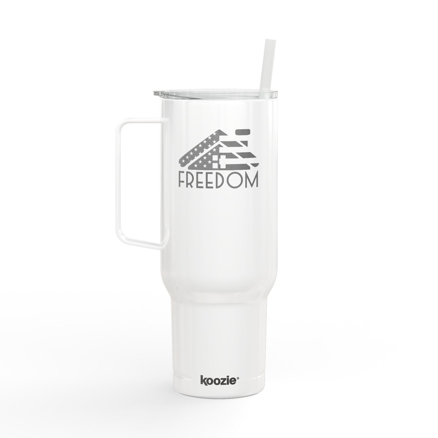 40oz Engraved FREEDOM Tumbler – For Realtors Who Sell Homes & Crush Liberty