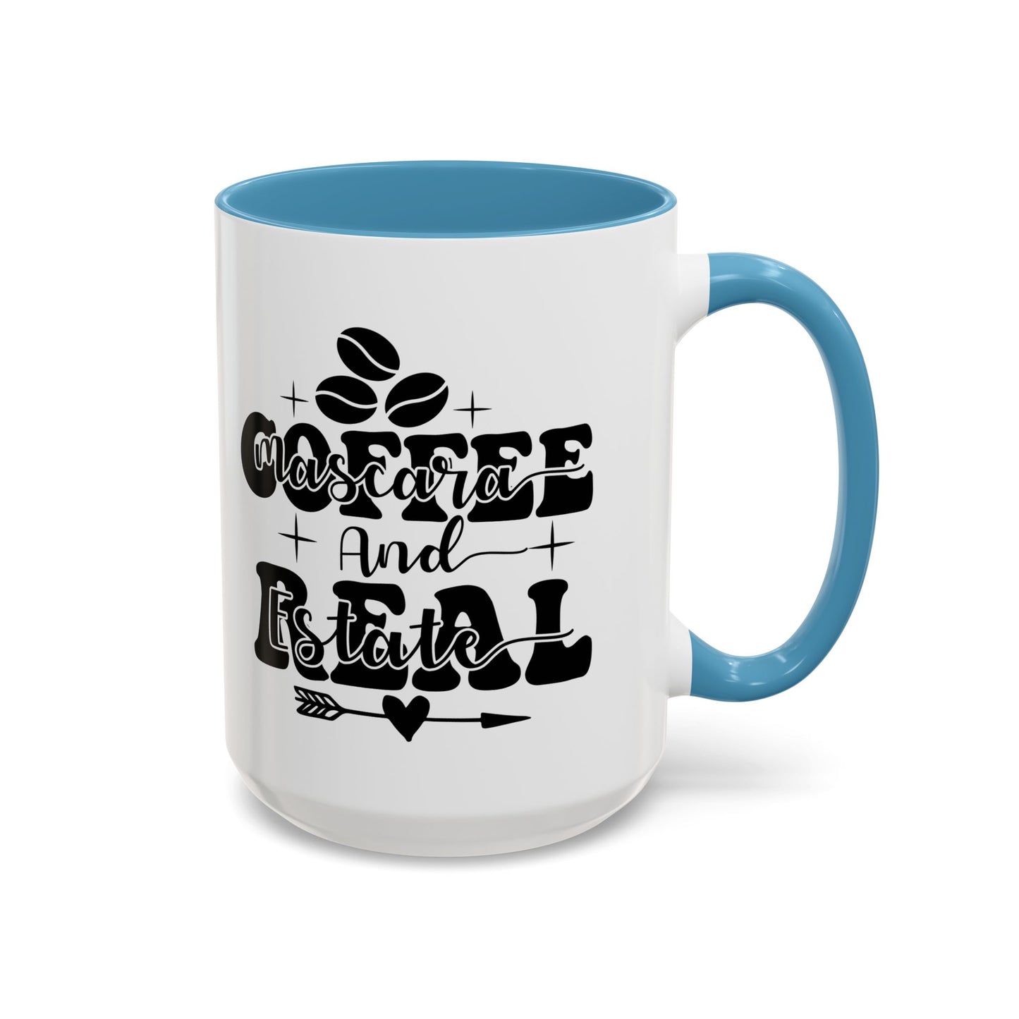 Coffee Mascara And Real Estate Realtor Accent Coffee Mug (11, 15oz)
