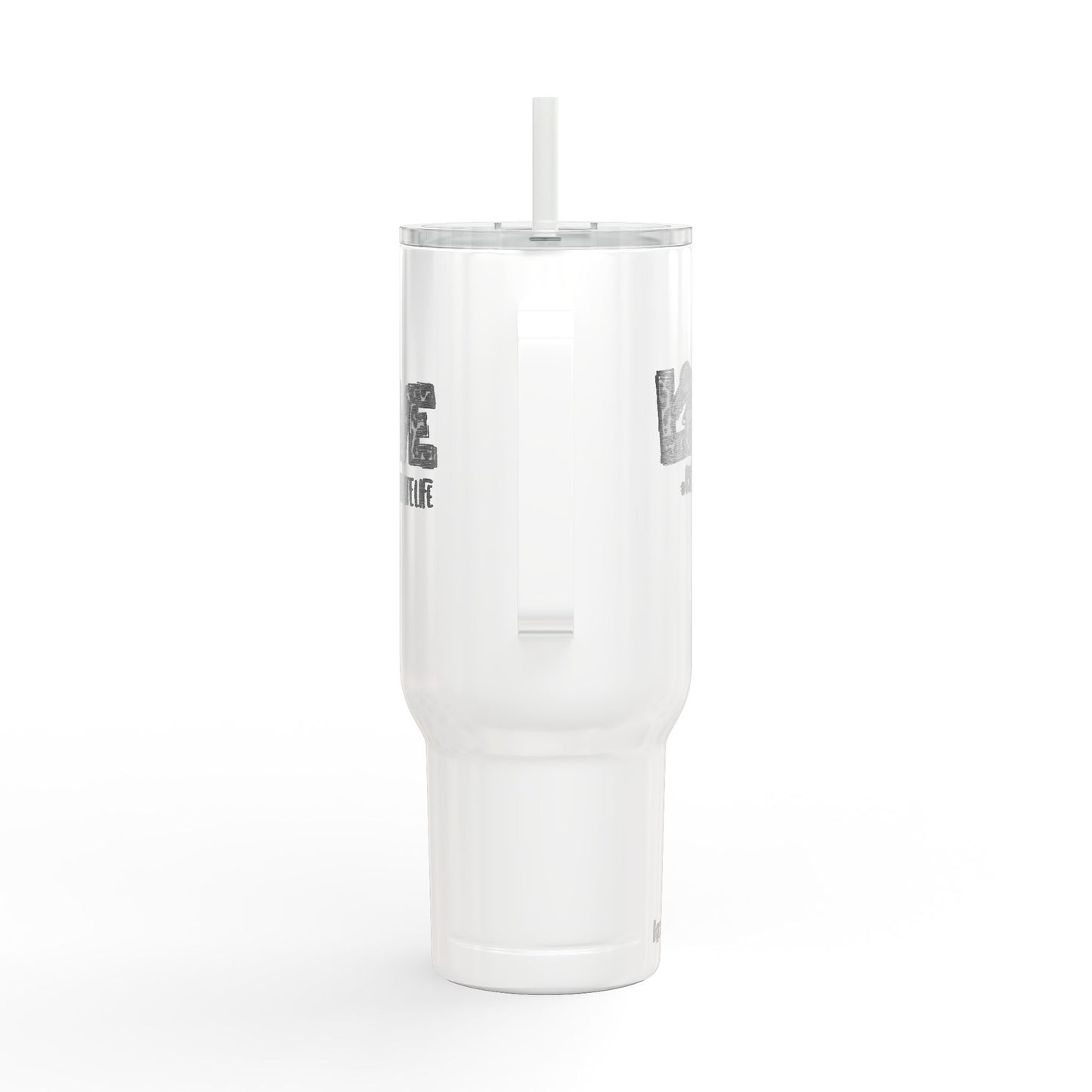 LOVE #RealEstateLife Tumbler – 40 oz White Stainless Steel Mug for Real Estate Agents