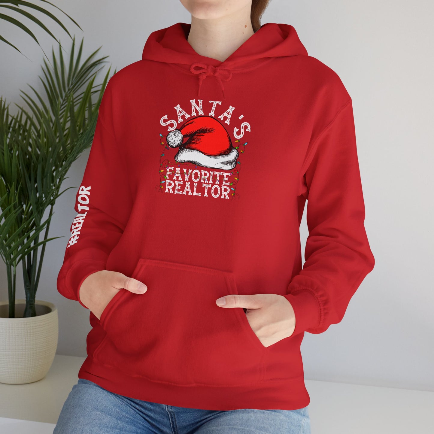 🎅 Santa’s Favorite Realtor Christmas Hoodie – Jingle All the Way to Closing Day!