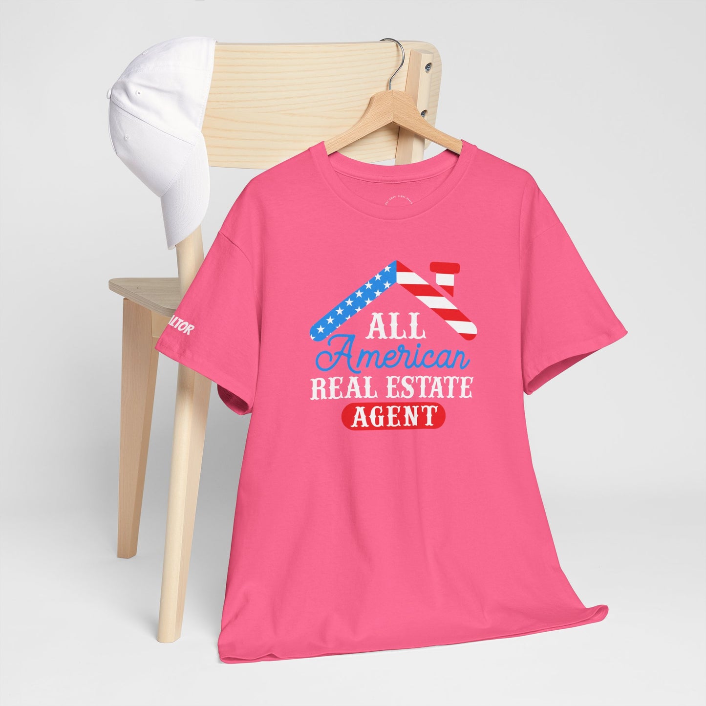 All American Real Estate Agent Tee – Red, White & Real Estate