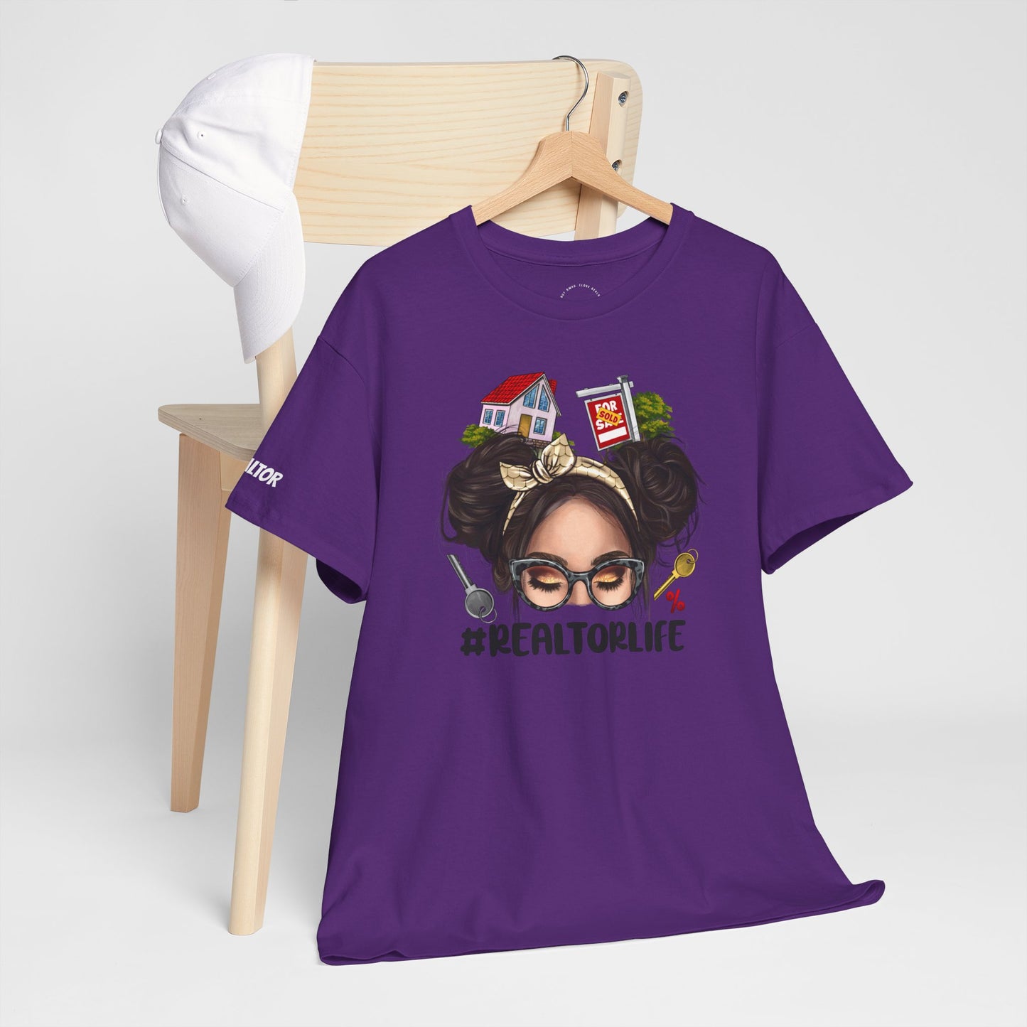#REALTORLIFE Tee – Hustle Hair, House Vibes & High Commissions 💋🔑🏡