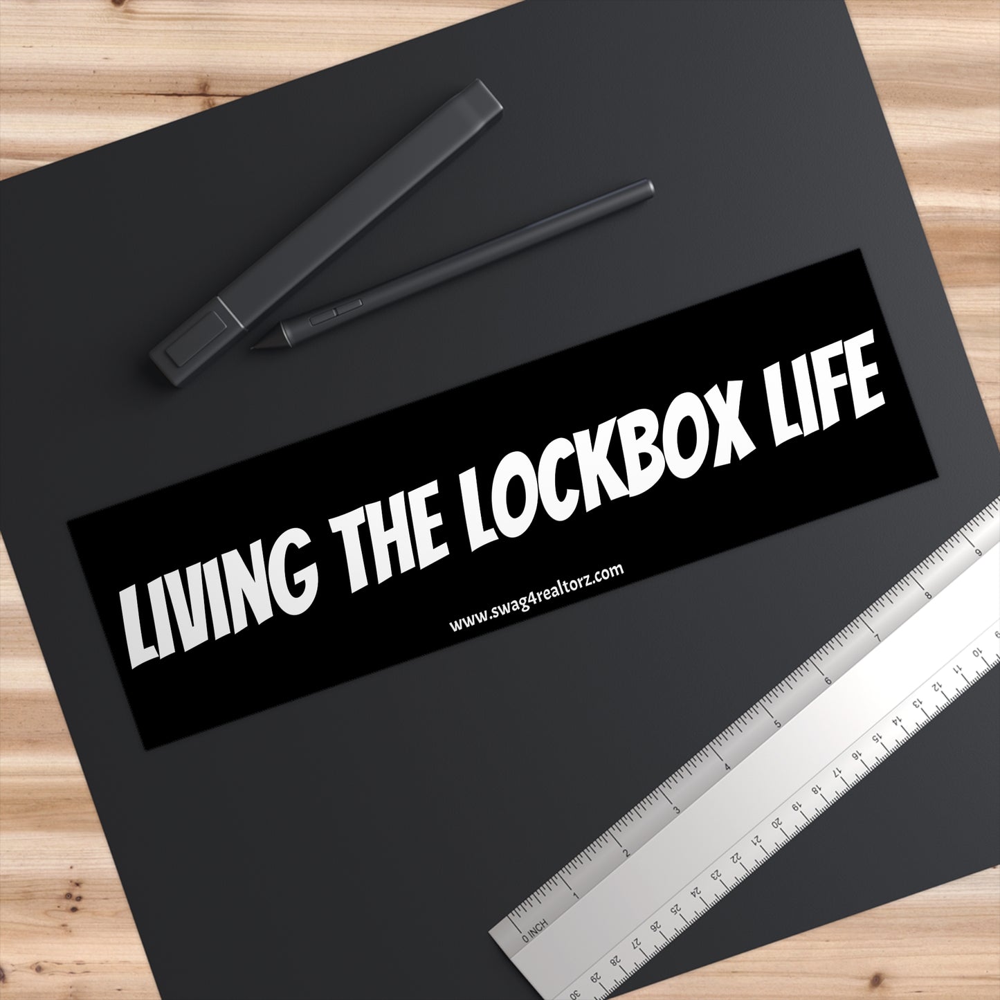 🔑 Living the Lockbox Life Bumper Sticker – Because Realtors Don’t Sleep, They Show! 🚪🚗