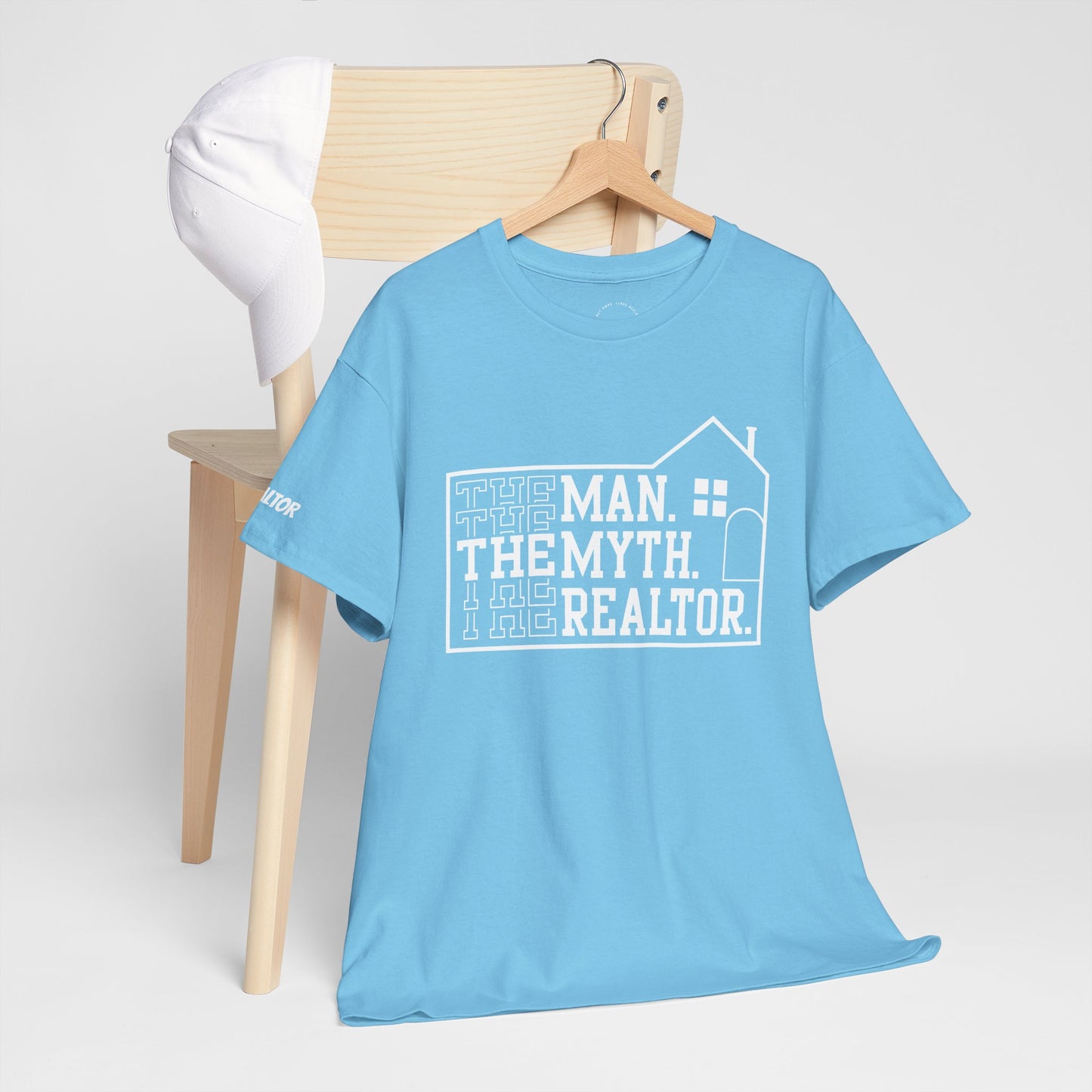 The Man. The Myth. The Realtor. Tee – Legendary Listings Start Here 🏠💬