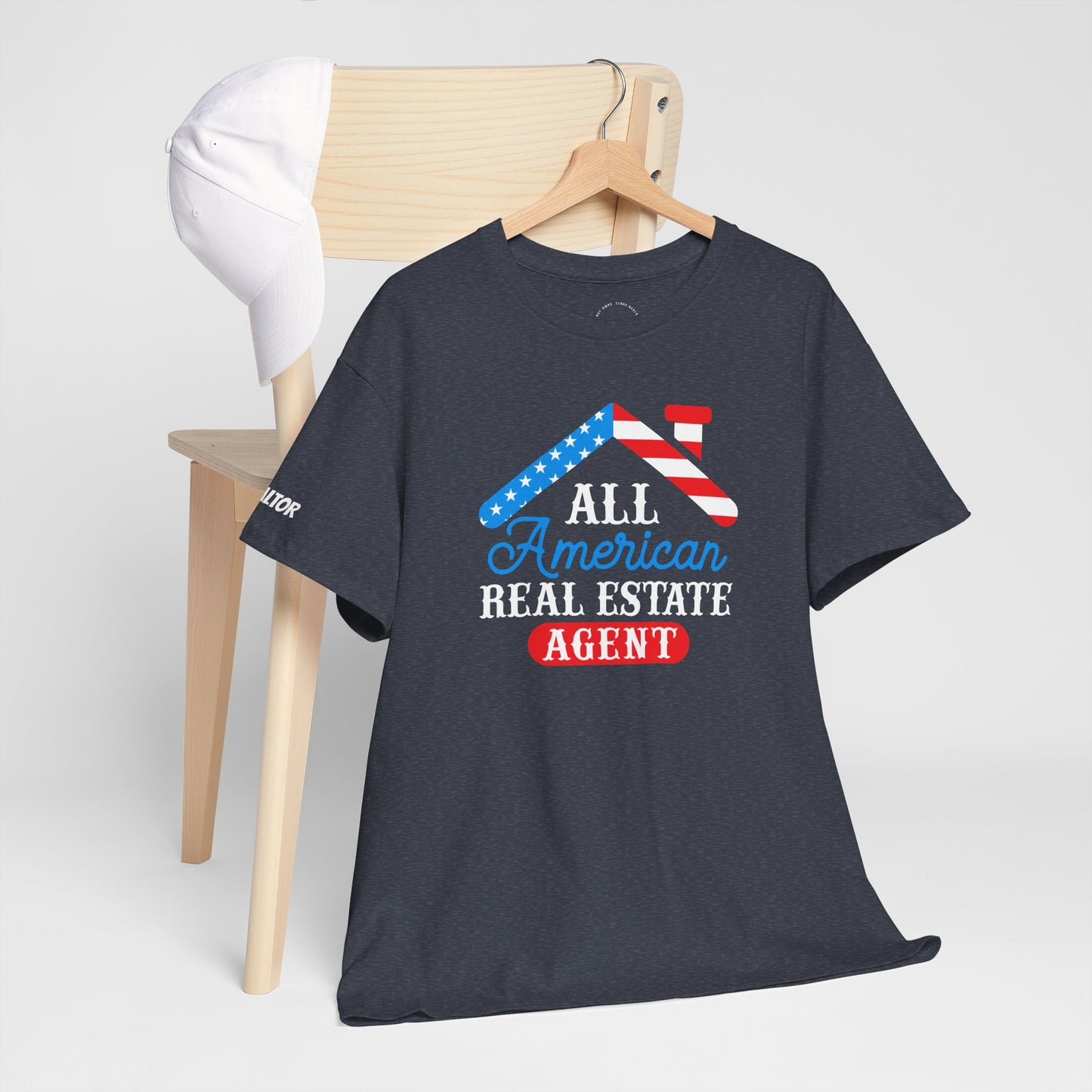 All American Real Estate Agent Tee – Red, White & Real Estate