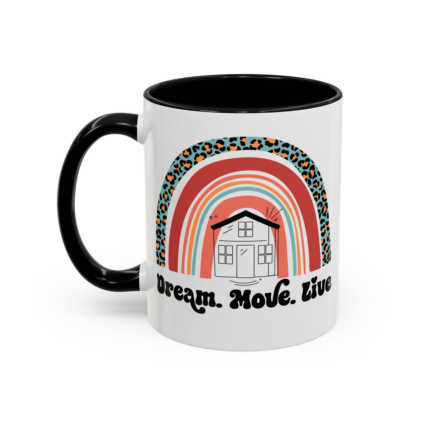 Dream Move Live Realtor Accent Coffee Mug (11, 15oz)