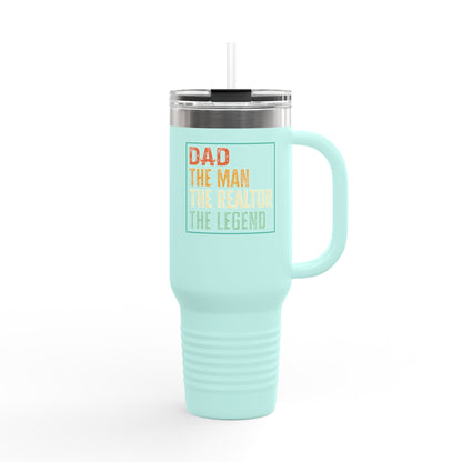 Dad. The Man. The Realtor. The Legend. 40oz Tumbler – Built for Dads Who Close Deals 💼💪☕
