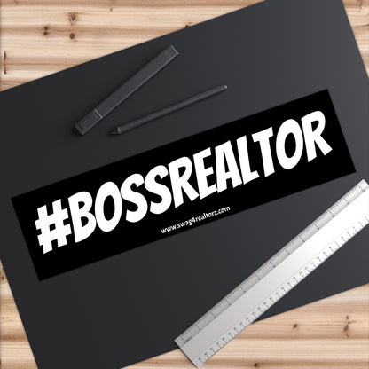🏡 #BOSSREALTOR Bumper Sticker – Because You Run the Market 🚗