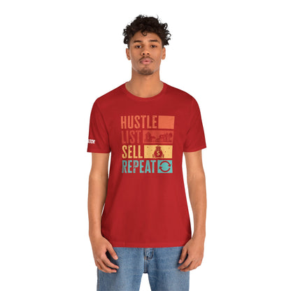🏡 Hustle. List. Sell. Repeat. – The Official Realtor Mantra Tee! 🏡