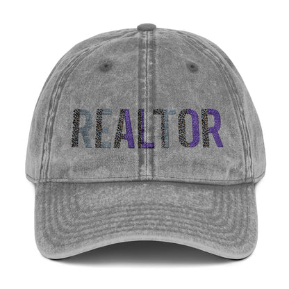 REALTOR Pride Hat – Rainbow Lettering Real Estate Cap