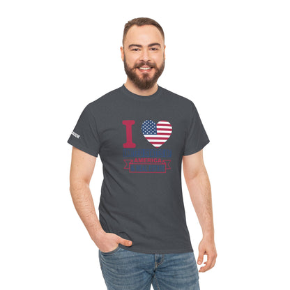 I ❤️ United States of America & Real Estate Tee – Freedom, Fireworks, and For Sale Signs 💥🏡