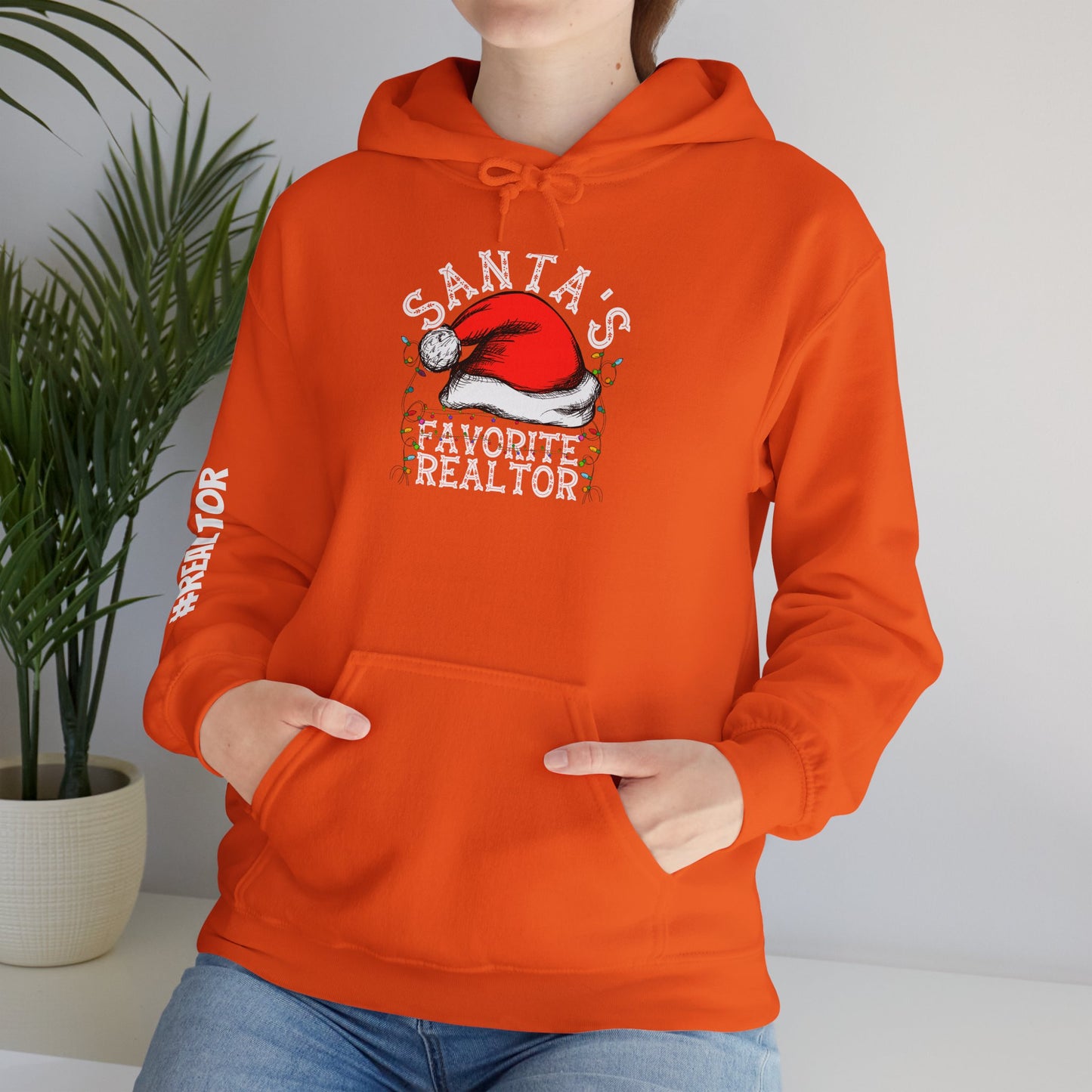 🎅 Santa’s Favorite Realtor Christmas Hoodie – Jingle All the Way to Closing Day!