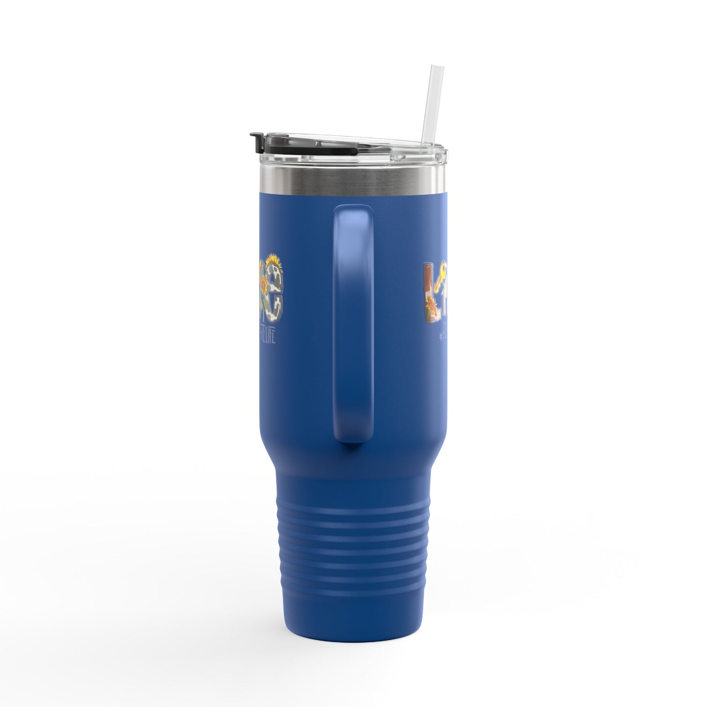 LOVE #RealEstateLife Tumbler – 40 oz Stainless Steel Mug with Colorful Realtor Design