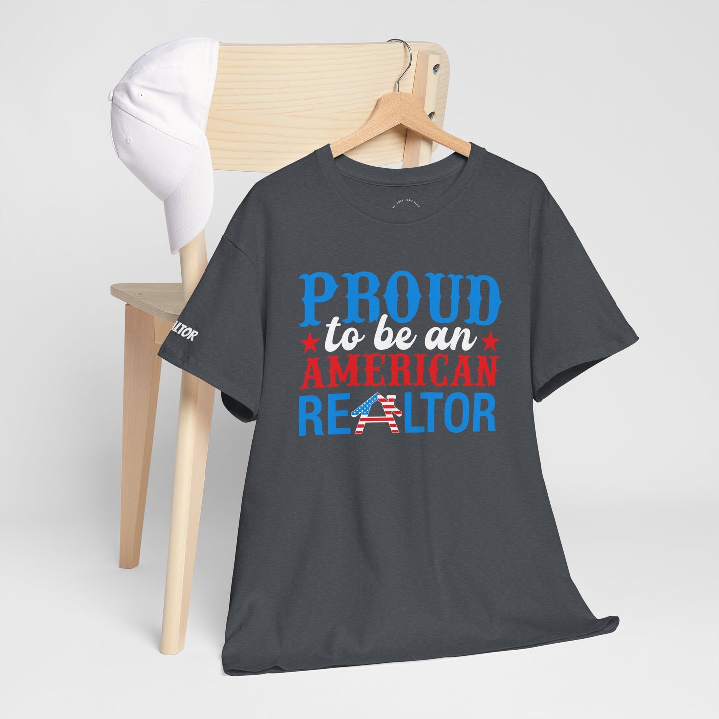 Proud to Be an American Realtor Tee – Bold, Brave & Built to Sell 🏡⭐