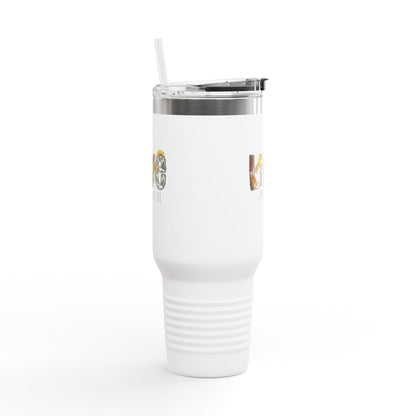 LOVE #RealEstateLife Tumbler – 40 oz Stainless Steel Mug with Colorful Realtor Design