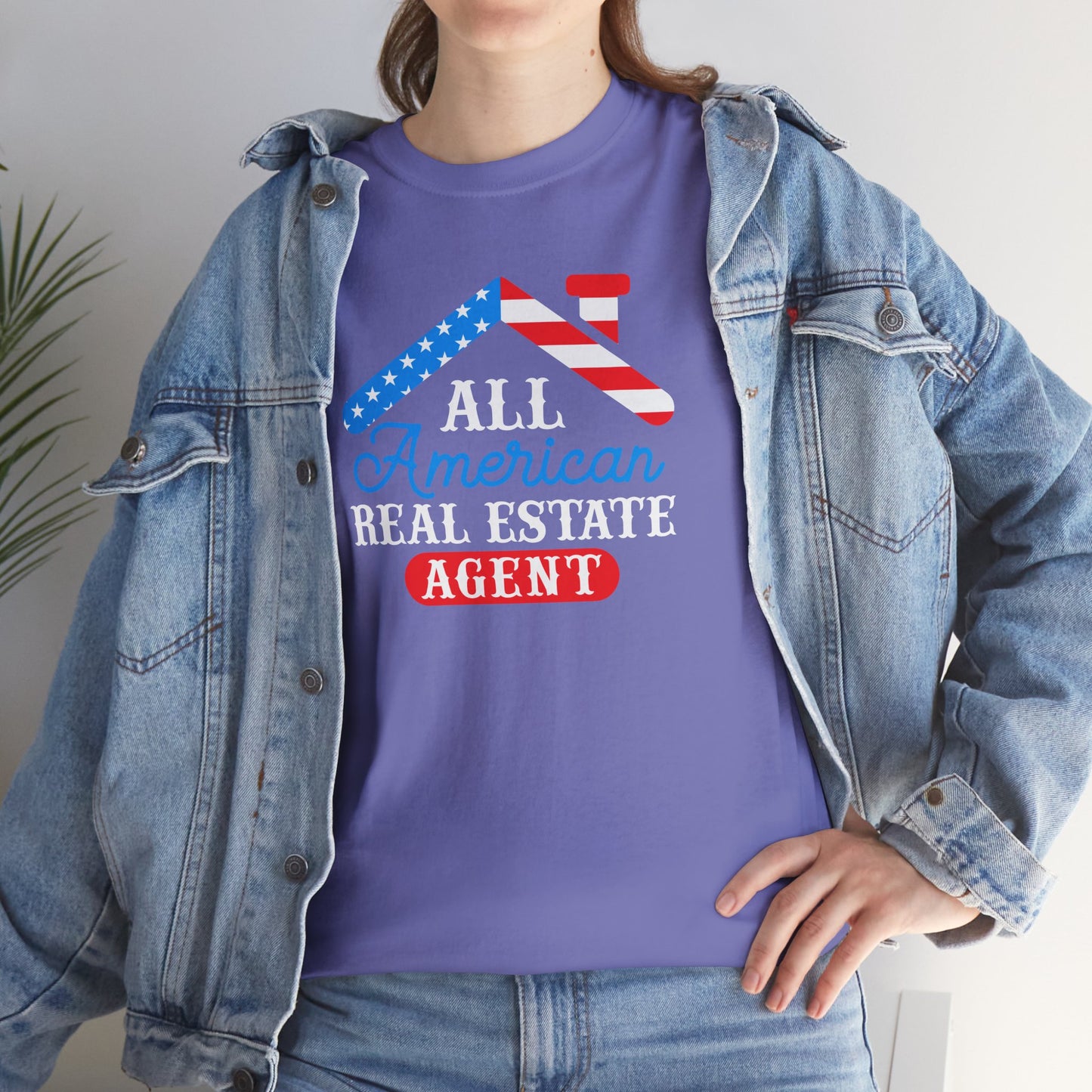 All American Real Estate Agent Tee – Red, White & Real Estate