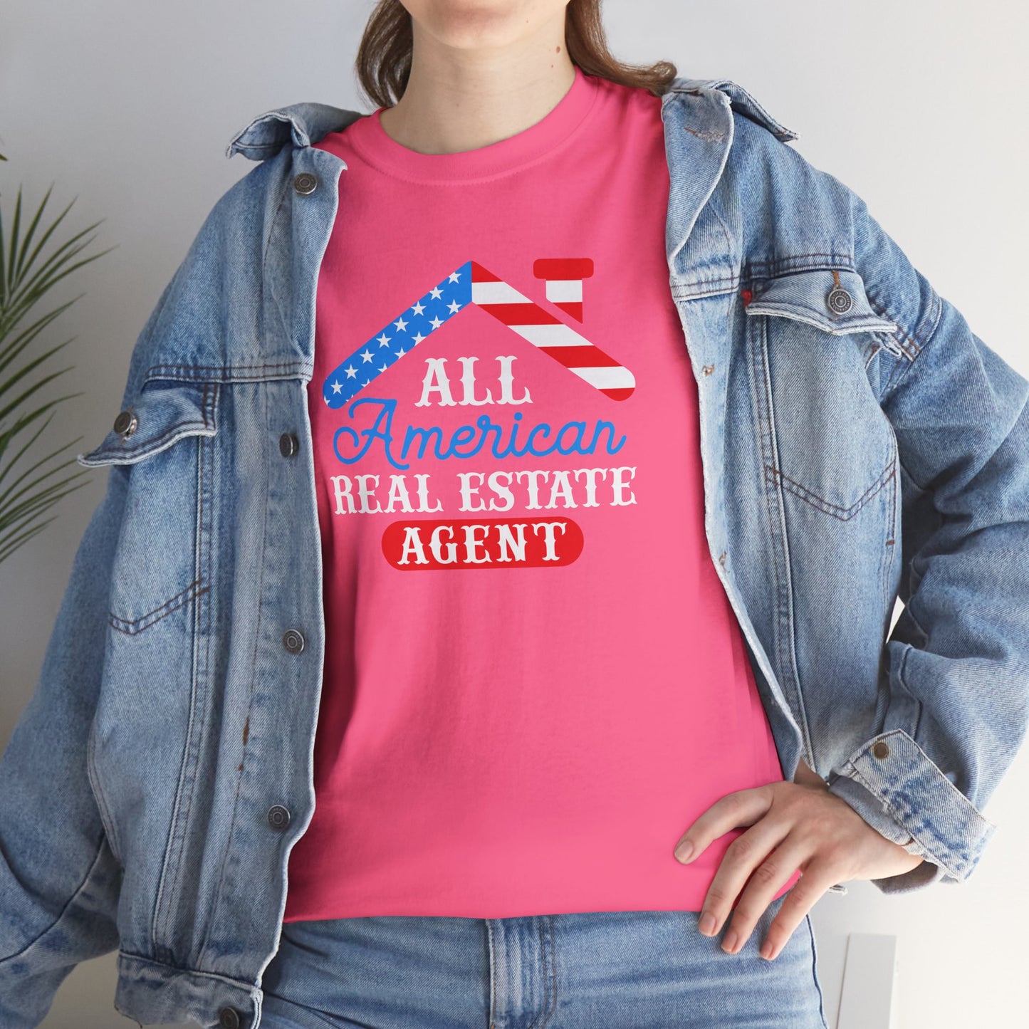 All American Real Estate Agent Tee – Red, White & Real Estate