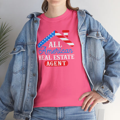 All American Real Estate Agent Tee – Red, White & Real Estate