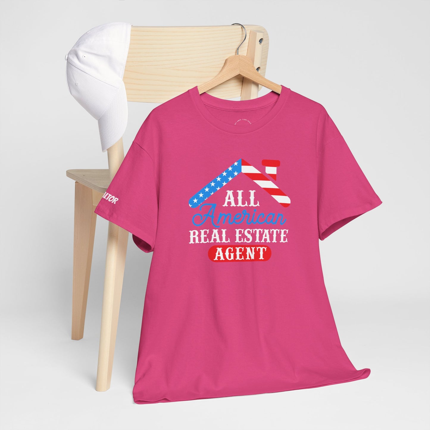All American Real Estate Agent Tee – Red, White & Real Estate