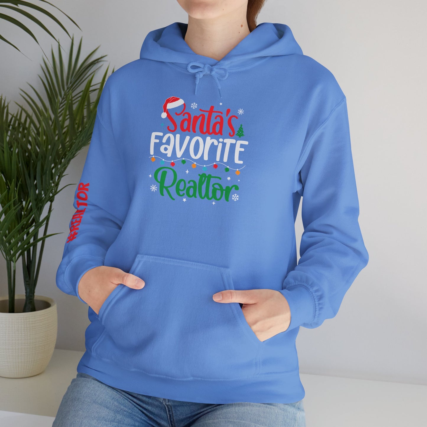 🎅 Santa’s Favorite Realtor Hoodie – Sleigh Listings in Style