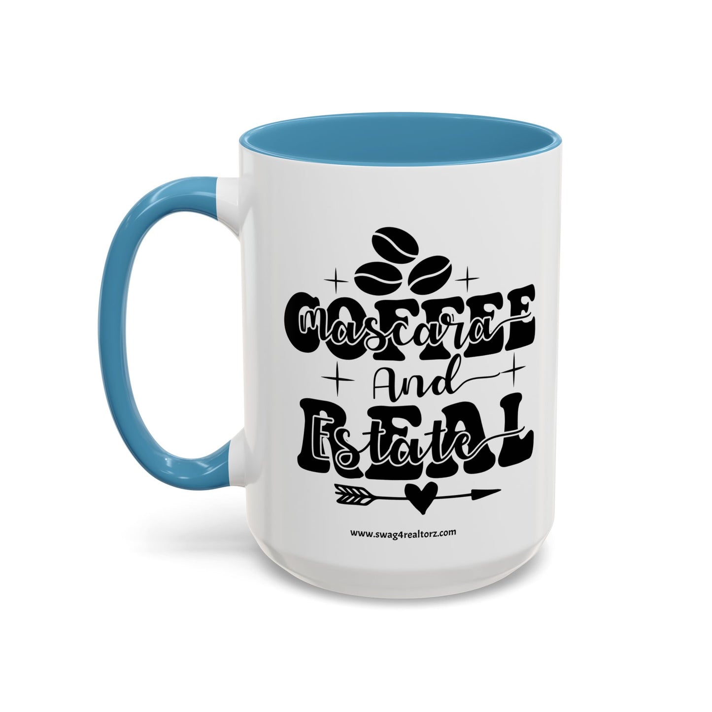Coffee Mascara And Real Estate Realtor Accent Coffee Mug (11, 15oz)