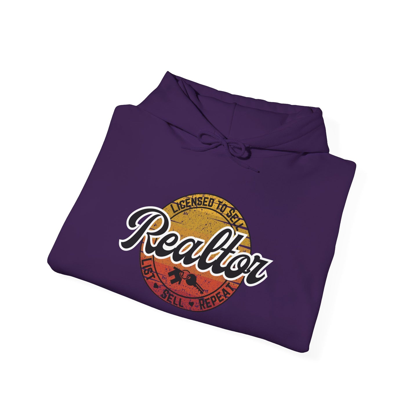 🌄 Licensed to Sell Realtor Hoodie – Buy. Sell. Repeat. In Style.