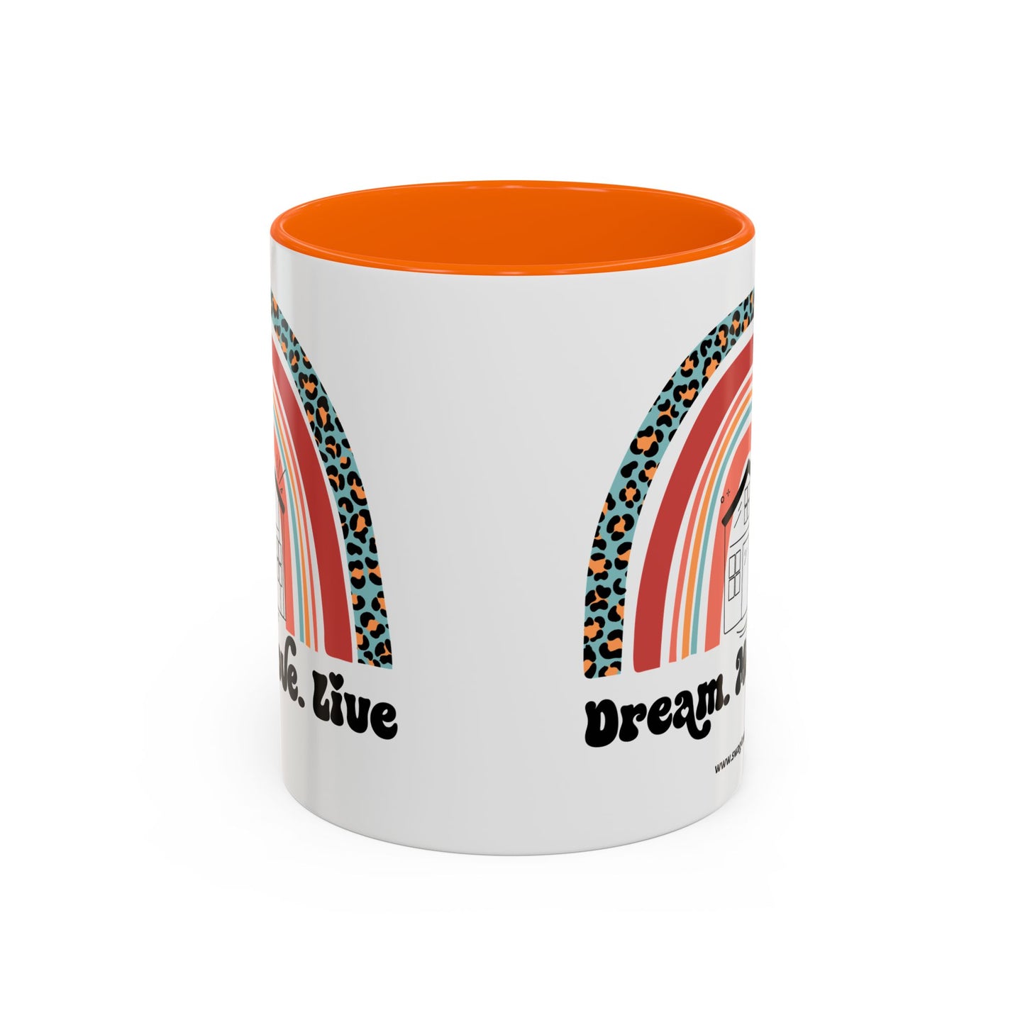 Dream Move Live Realtor Accent Coffee Mug (11, 15oz)
