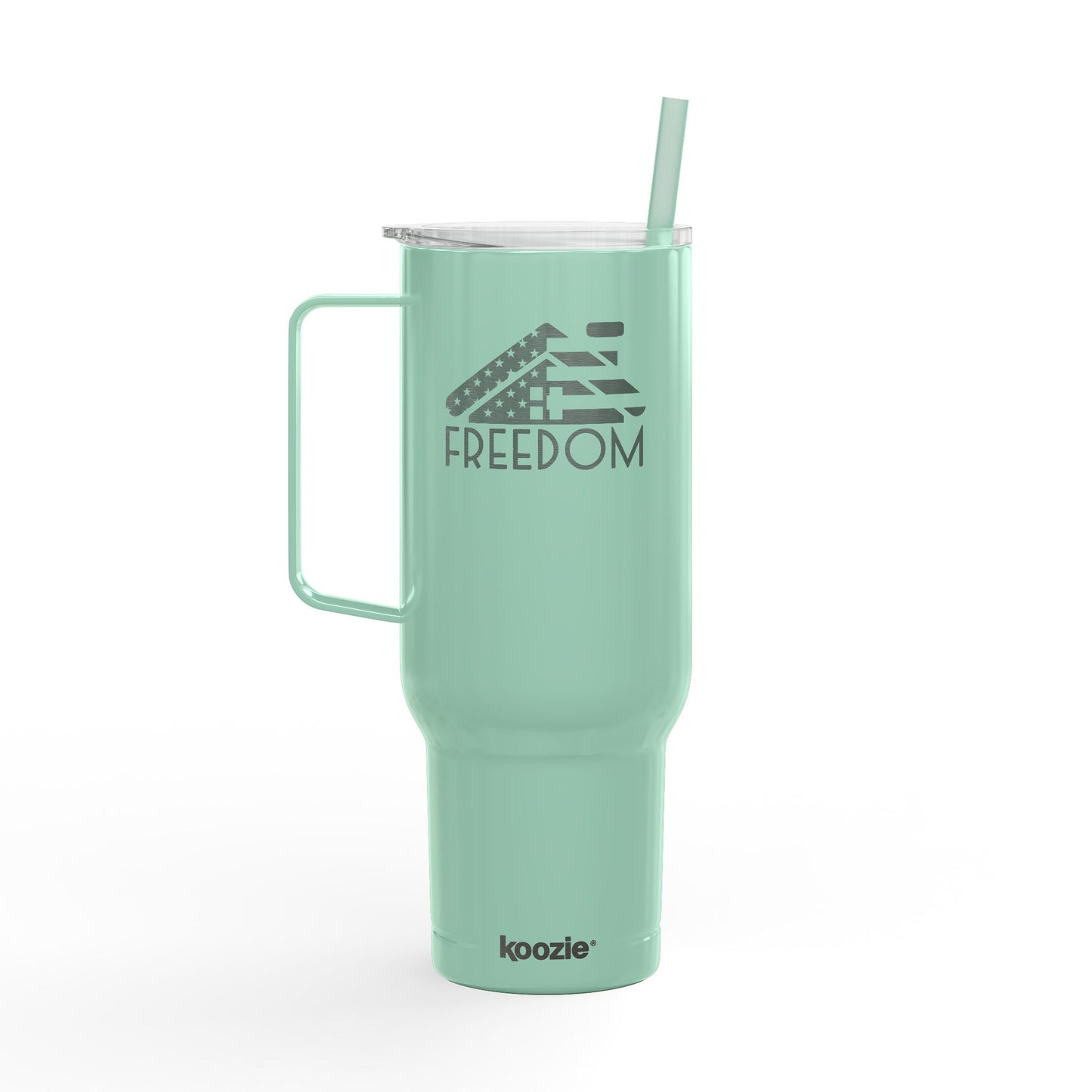40oz Engraved FREEDOM Tumbler – For Realtors Who Sell Homes & Crush Liberty