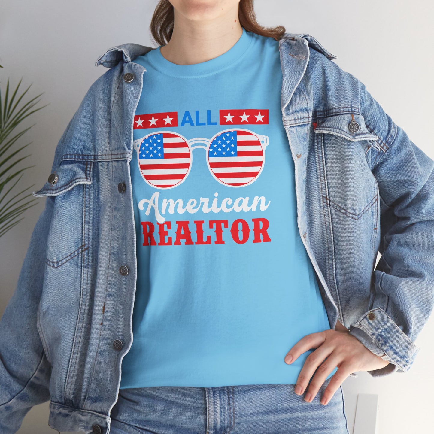 All American Realtor Tee – Selling Homes in Star-Spangled Style