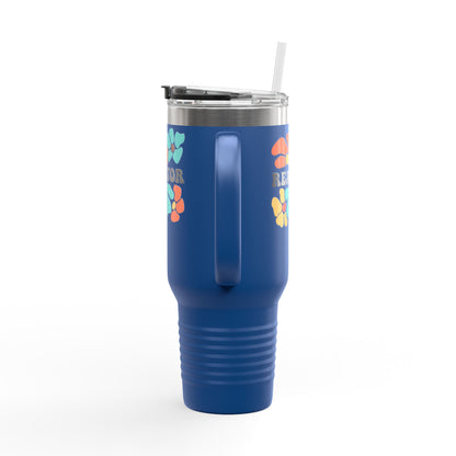 Colorful Floral Realtor 40oz Tumbler – Real Estate with a Pop of Personality 🌼☕💪