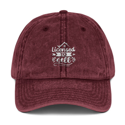 Realtor Hat – Licensed to Sell Embroidered Dad Cap