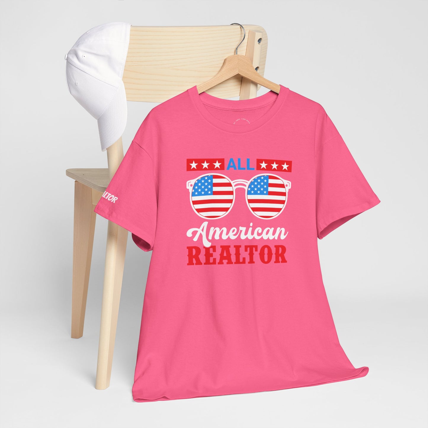 All American Realtor Tee – Selling Homes in Star-Spangled Style