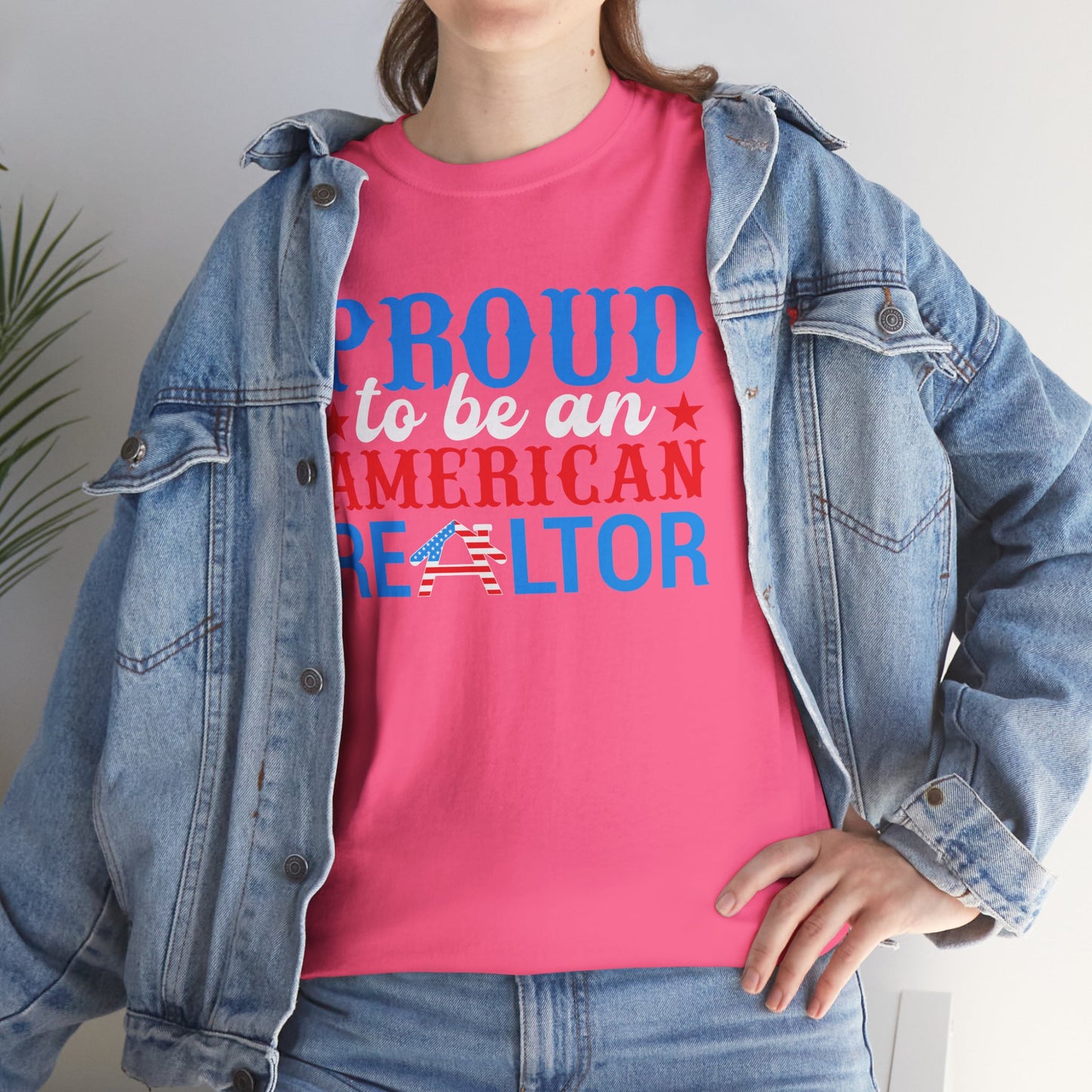 Proud to Be an American Realtor Tee – Bold, Brave & Built to Sell 🏡⭐