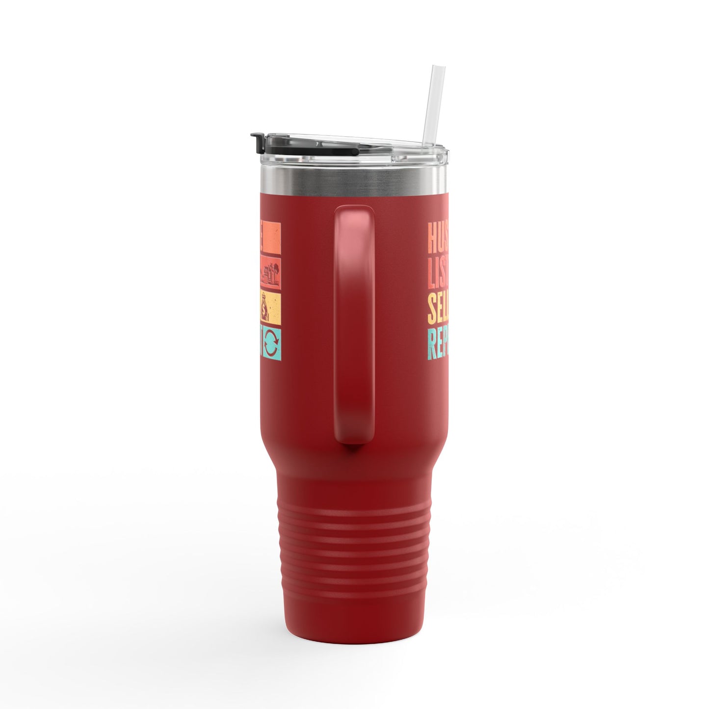 Hustle. List. Sell. Repeat. Tumbler – Built for the Nonstop Agent Grind 🔁☕🏘️