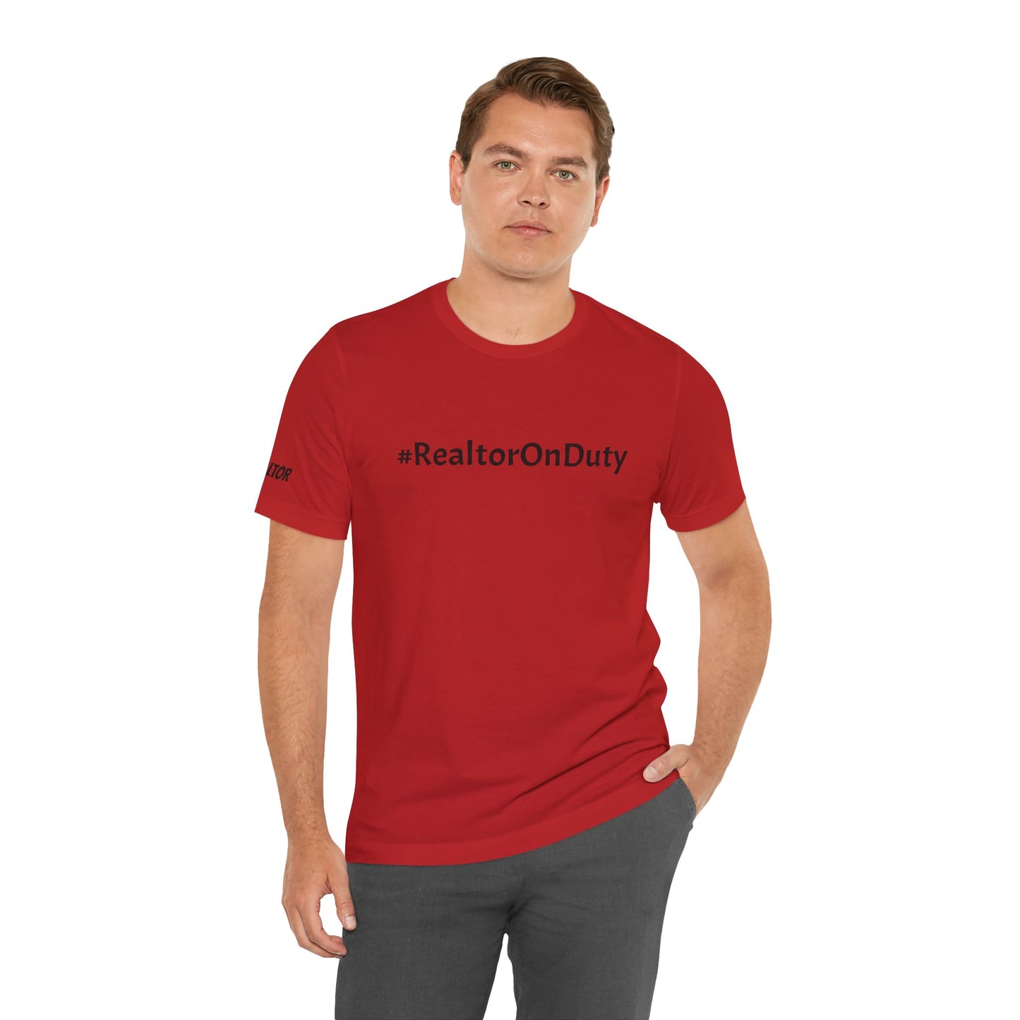 "Realtor On Duty – Will Sell Houses for Coffee!"