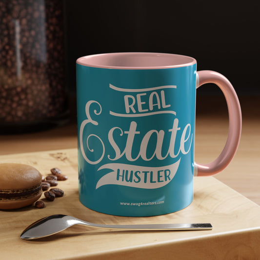 Real Estate Hustler Realtor Accent Coffee Mug (11, 15oz)