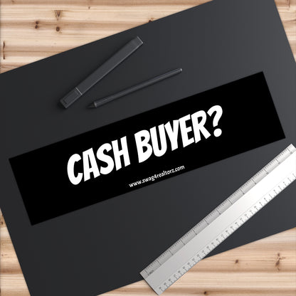💰 Cash Buyer? Bumper Sticker – Real Estate Pickup Line, Lead Gen Tool, and Rolling Billboard All in One 🚘