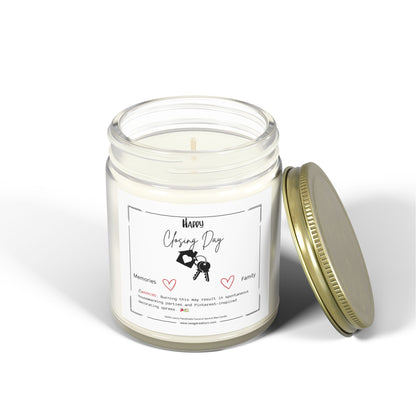 Happy Closing Day Scented Candle - Coconut Apricot Wax (4oz, 9oz)