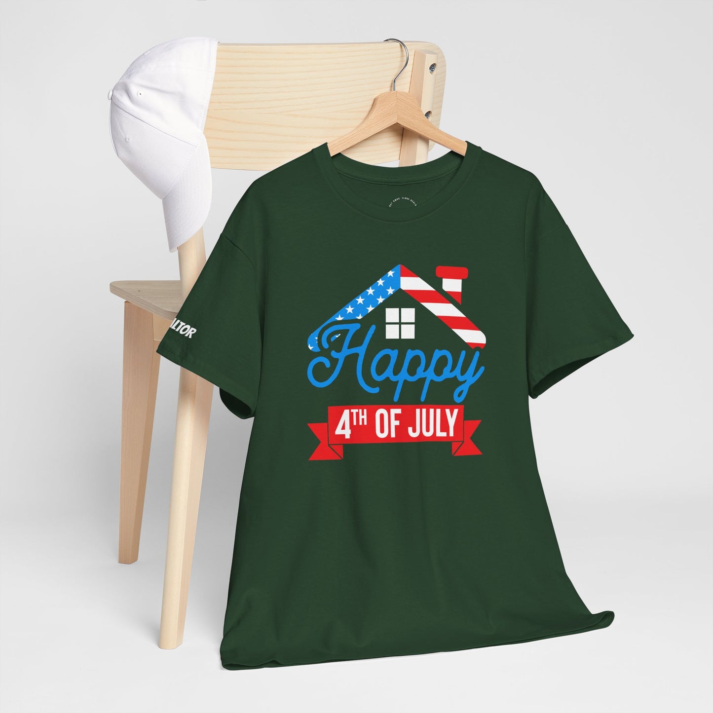 Happy 4th of July Realtor Tee – Stars, Stripes & Sold Signs