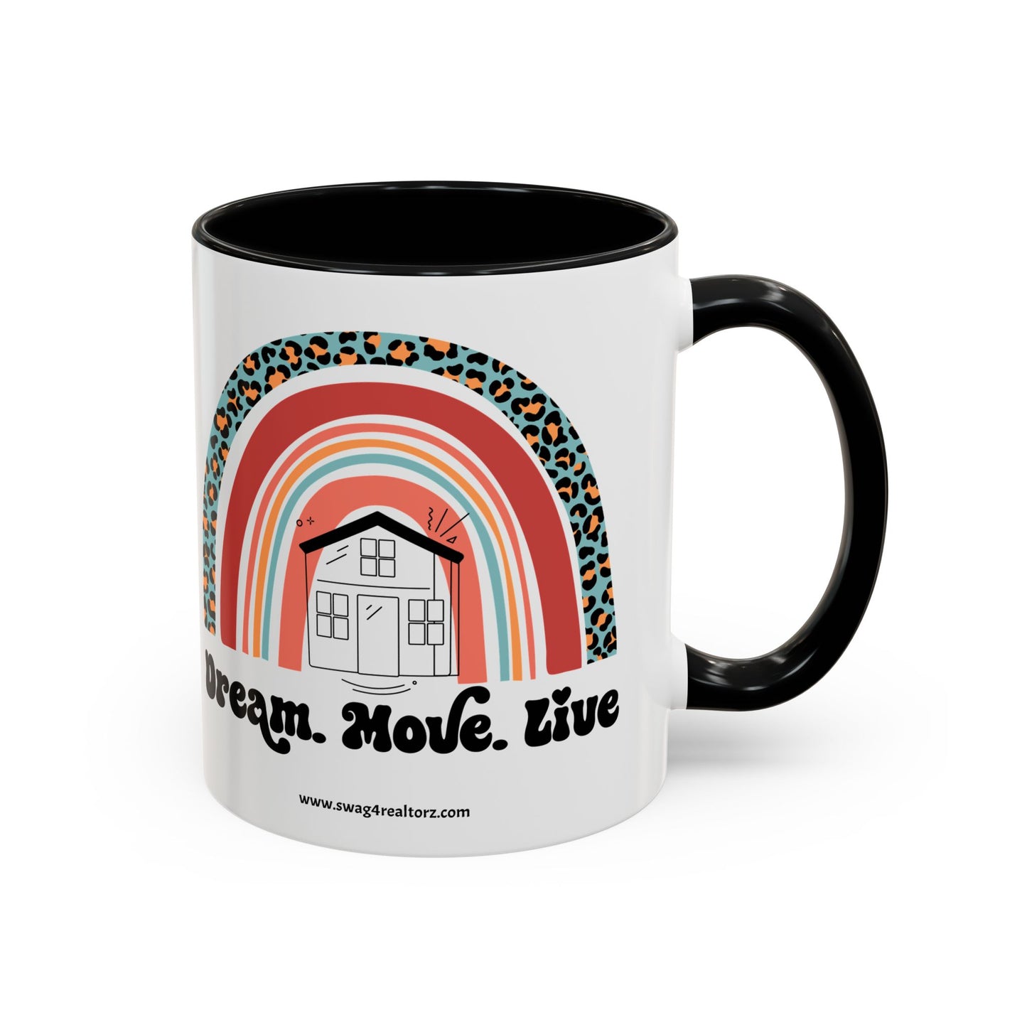 Dream Move Live Realtor Accent Coffee Mug (11, 15oz)