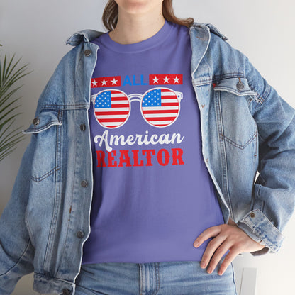 All American Realtor Tee – Selling Homes in Star-Spangled Style