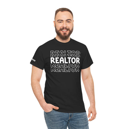 REALTOR Stacked Tee – Loud. Proud. On Repeat. 🔁🏡