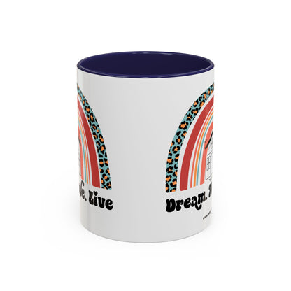Dream Move Live Realtor Accent Coffee Mug (11, 15oz)